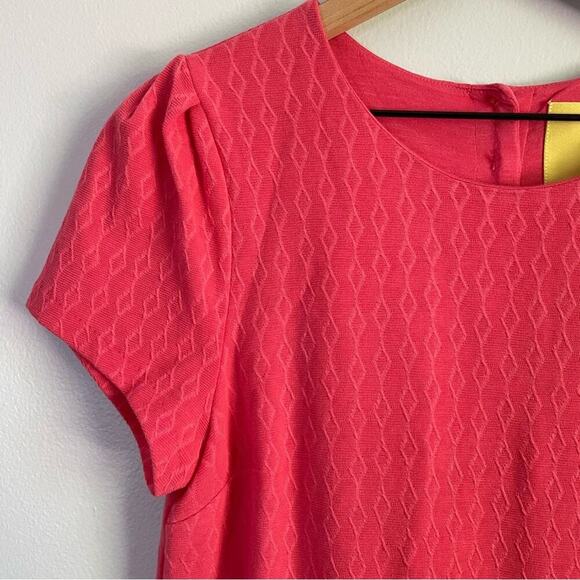 Anthropologie Maeve Textured Short Sleeve Dress - Picture 3 of 9